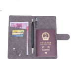 Simple Buckle, Long Passport Bag, Ultra-thin Ticket Holder For Overseas Travel