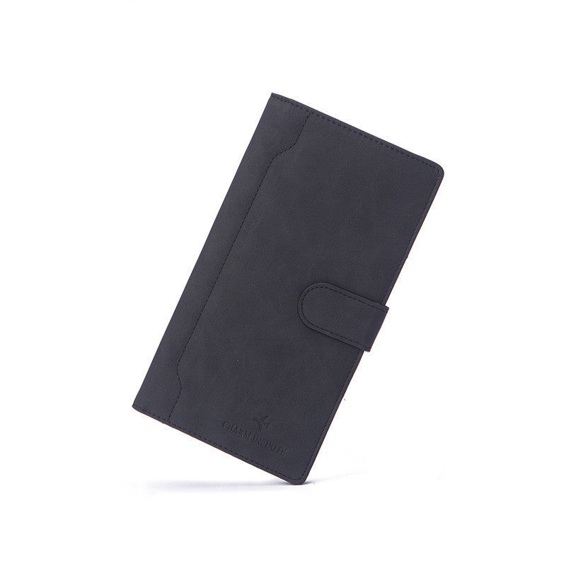 Simple Buckle, Long Passport Bag, Ultra-thin Ticket Holder For Overseas Travel