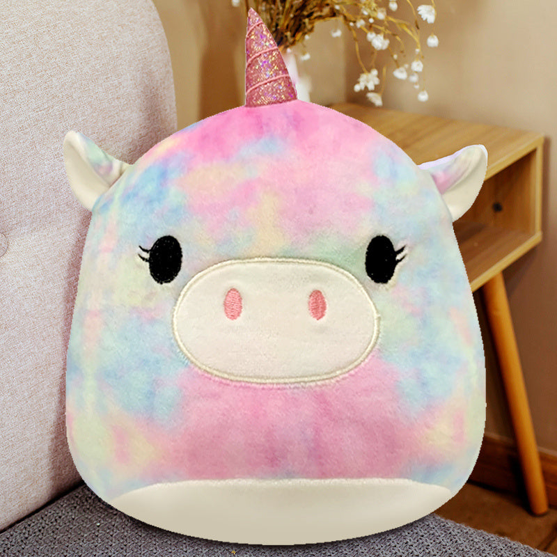 Cute Fat Fat Plush Toy Animal Doll Kawaii  Deer Pig Soft Pillow Buddy Stuffed Cushion ValentineS Gift For Kids Girl