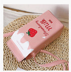 Cute Shape Drink Milk Box Messenger Bag