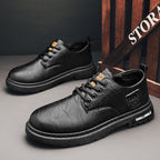 Men's Leather Boots Fashion Outdoor Leisure Low-top Work Boots