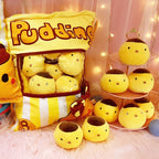 A Large Bag Of Snacks And Pillow Plush Toys