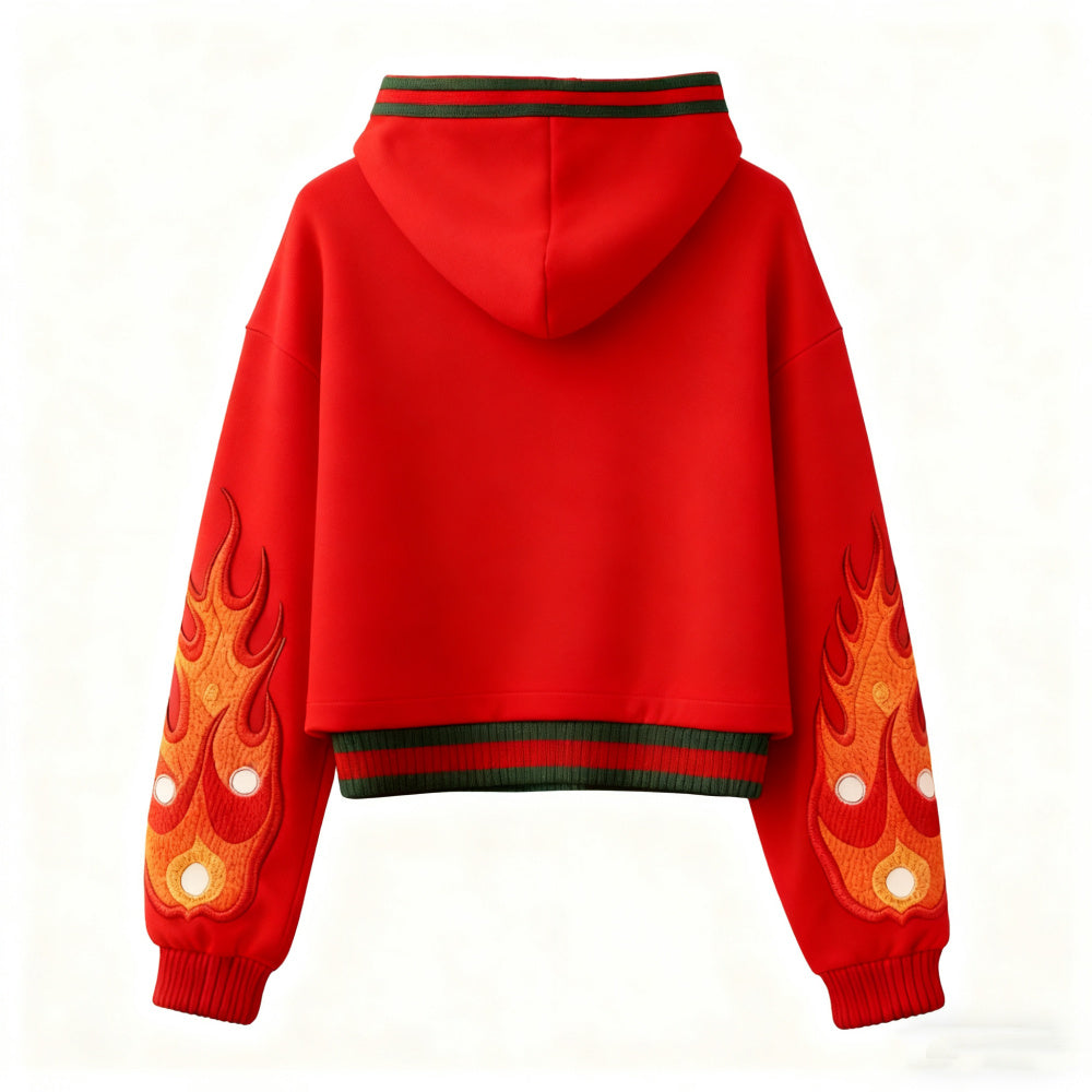 Printed Hoodie Abstract Pattern Hooded Couple Outfit