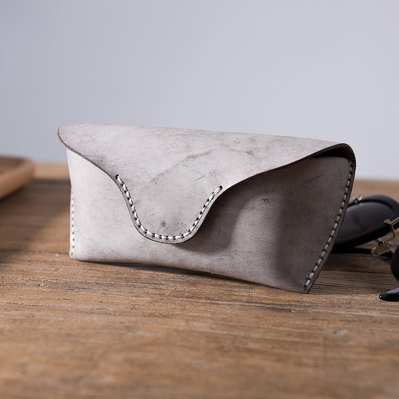 Fog Wax Leather Glasses Case Manual Sewing
