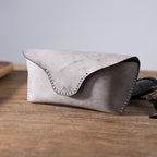Fog Wax Leather Glasses Case Manual Sewing