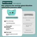 Multifunctional Shoulder And Neck Massage Instrument Portable EMS Hot Compress Massage Pillow