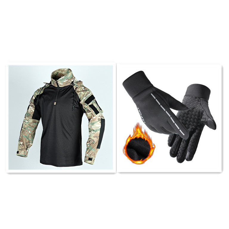 Spring And Autumn Long-sleeved Detachable Hat Long-sleeved Frog Clothing