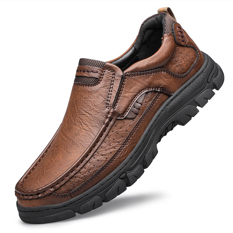 Casual Leather Shoes Comfortable Breathable Daily Casual Shoes