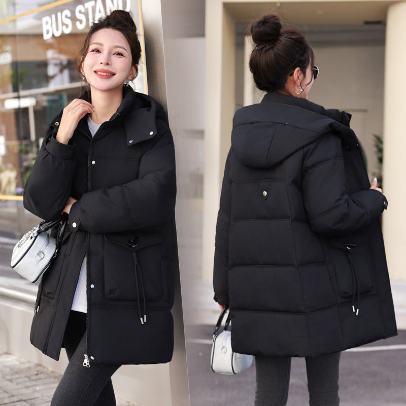 New Women's Winter Korean-style Cotton Coat Thick Mid-length