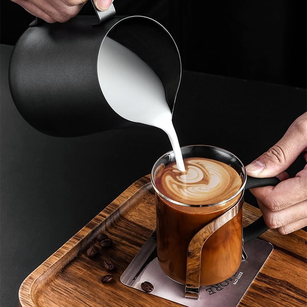 Stainless Steel Milk Frothing Jar, -600 Ml, Matte