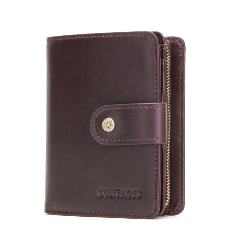 RFID cowhide multifunctional men's wallet