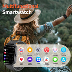 2.0 Inch HD - Fashion Smartwatch Bluetooth Talking, IP68 Showerproof Mental Health Tracker, Anxiety Relief Fitness Tracker