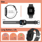 2.0 Inch HD - Fashion Smartwatch Bluetooth Talking, IP68 Showerproof Mental Health Tracker, Anxiety Relief Fitness Tracker