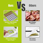 1Set 12 In 1 Vegetable Chopper With Container Kitchen Food Slicer Dicer Grater Peeler Egg Separator Hand Protector For Onion Salad Potato