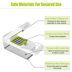 1Set 12 In 1 Vegetable Chopper With Container Kitchen Food Slicer Dicer Grater Peeler Egg Separator Hand Protector For Onion Salad Potato