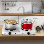1Pc 2000W Double Electric Burner Double Hot Plate With 5 Gear Temperature Control
