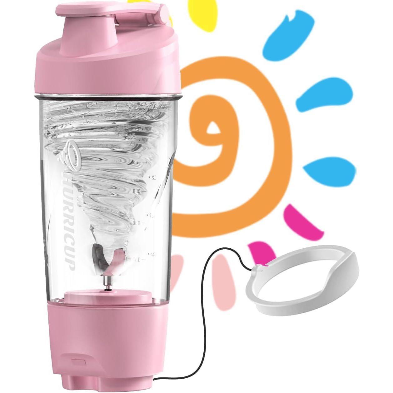 Wondercore 22-ounce Protein Shaker, Leak-proof, BPA-free, Manual Roll-up Mixing, Clear Ounce And Milliliter Markings