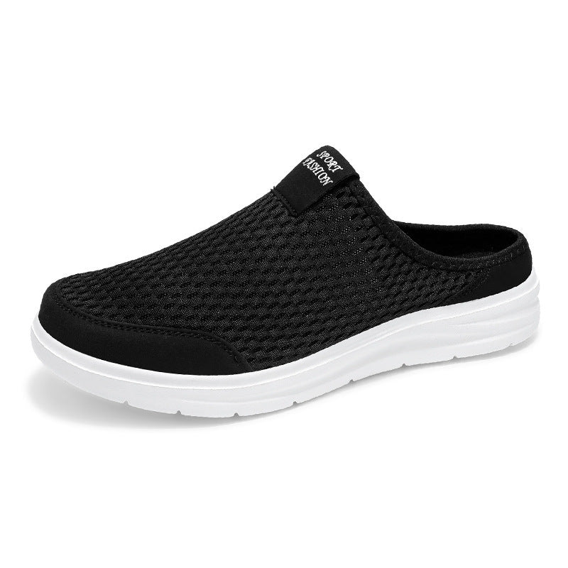 Men's Hollow-out Breathable Hole Muller Shoes Mesh