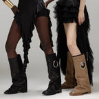 Women's All-matching Mid Heel Knee-high Boots
