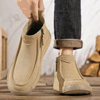 Autumn Side Zipper Vgenuine Leather Non-slip Work Shoes