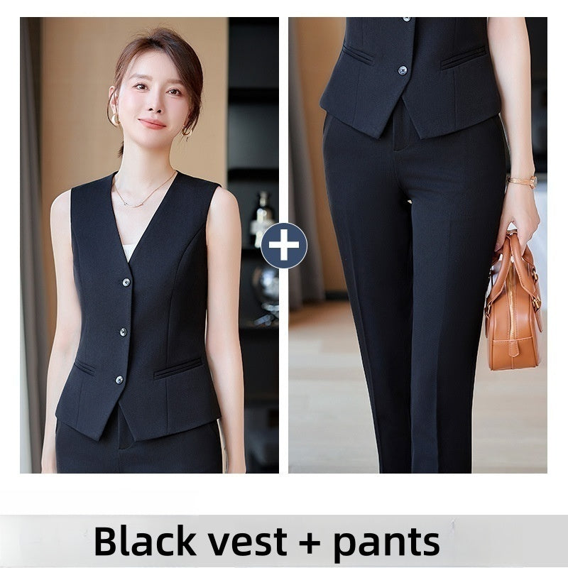 Women's Outer Wear Vest Waistcoat Hotel Receptionist Uniform Work Clothes