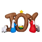 7.5FT Lighted Christmas Inflatable Decoration, Inflatable Nativity Scene With JOY Sign, Funny Blow Up Yard Decorations With Built-in LED Lights For Holiday Party Front Yard Lawn Garden Decor - The Premium