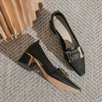 Chunky Heel High-heel Commuter Shallow Shoes