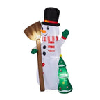 6.2FT Lighted Christmas Inflatable Decoration, Inflatable Snowman Holding Groom, Funny Blow Up Yard Decorations With Built-in LED Lights For Holiday Party Front Yard Lawn Garden Decor - The Premium