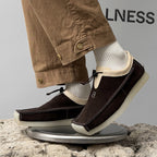 Casual Plus Size High-top Loafers Comfortable To Wear Outside Soft Bottom Lace Up Pumps