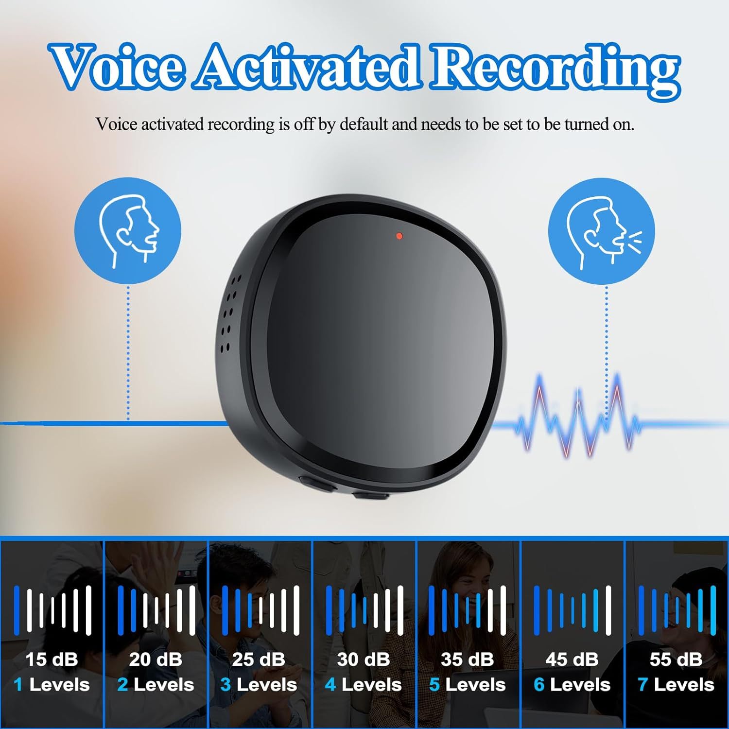 64GB Digital Voice Recorder Voice Activated Recorder For Lectures Meetings, 3-in-1 Portable Audio Recorder Magnetic Tape Recorder Recording Device With Speaker Instant Playback And Headphone Playback