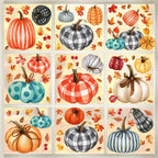 98 PCS Thanksgiving Window Clings 9 Sheets Fall Window Clings Pumpkin Maple Leaves Window Decals Double-Sided Window Stickers For Autumn Thanksgiving Harvest Party Home Window Glass Mirror Decor - The Premium