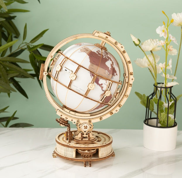 Telescope Astronomical Geographer Wooden D Three-dimensional Assembling Toy