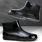 Men's Short Waterproof Plus Size Rain Boots