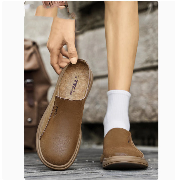 Outdoor Wear Summer Deodorant Leather Sandals Men