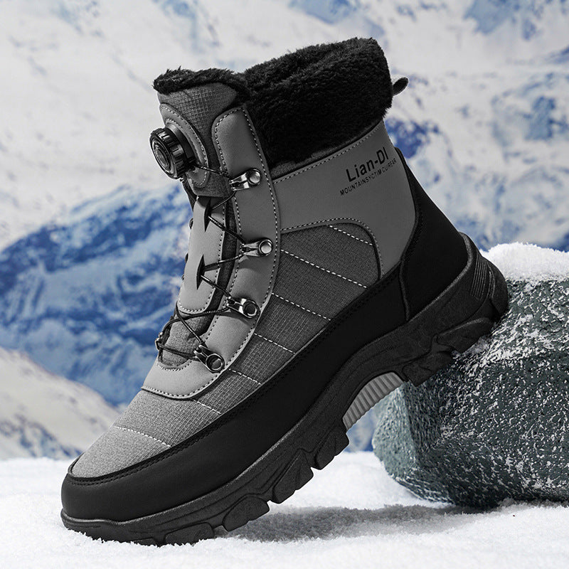 Warm Snow Boots Fleece-lined Thickened Men
