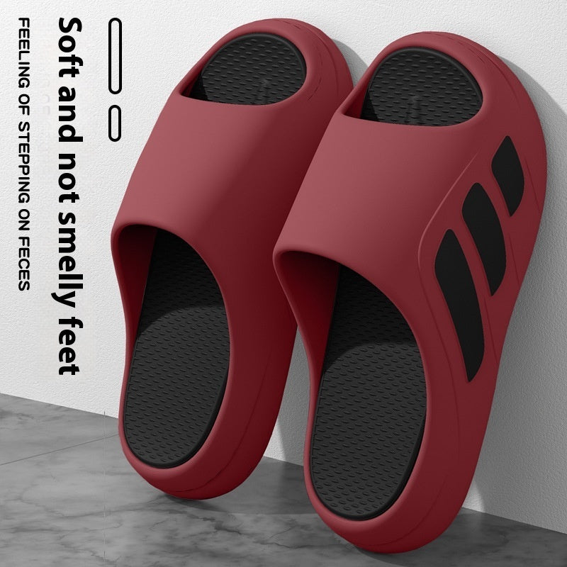 Platform Slippers Men's Indoor Home Use Shit Feeling