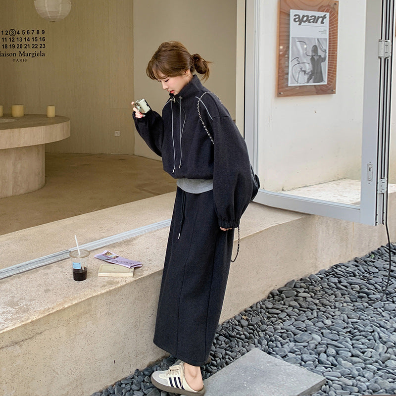 Casual Sporty Versatile Unique Skirt Two-piece Set