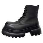 Height Increasing 7CM Lace-up Platform High-top Casual Martin Boots