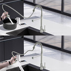 Single-Handle Pull-Down Sprayer Kitchen Faucet In Chrome,Non-EBAY Certified Warehouse,Non-EBAY Certified Warehouse