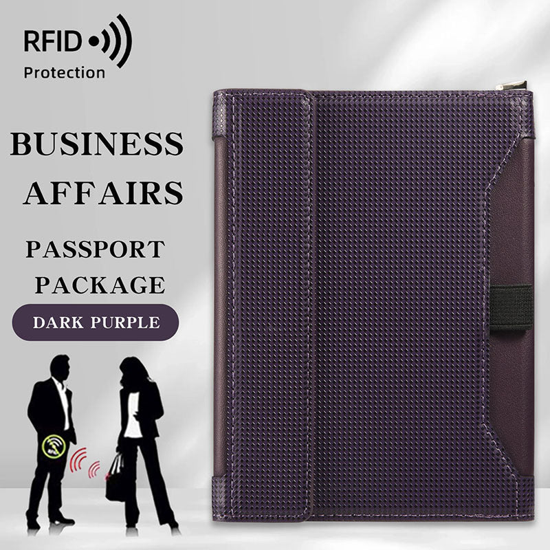 Anti-theft Swiping Stylish And Versatile Large Capacity Passport Case