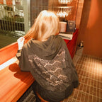 New Women's Fashion Versatile Hooded Long-sleeve Backless Hollowed-out Sweatshirt