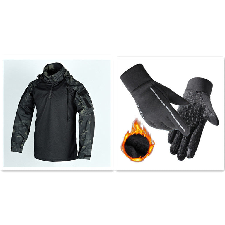 Spring And Autumn Long-sleeved Detachable Hat Long-sleeved Frog Clothing