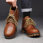 High Quality Height Increasing Insole First Layer Cowhide Big Head Men's Shoes