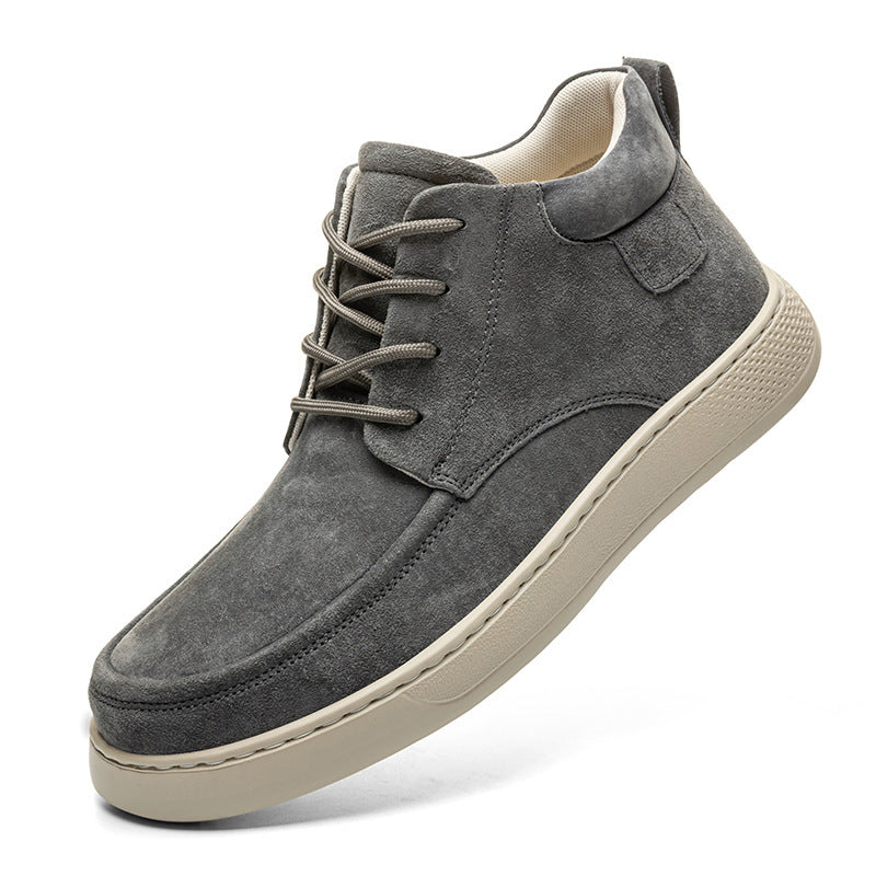 Young Men's Middle-top Casual Retro Work Shoes