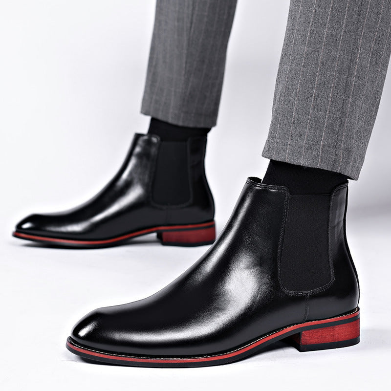 Chelsea Boots Men's Autumn Breathable Pointed Toe