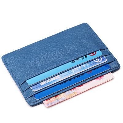 Men's And Women's Multi-Card Position Leather Small Card Holder For Men