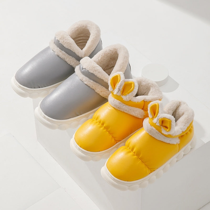 Interior Home Couple Waterproof Non-slip Cotton Shoes