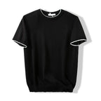 Lazy And Versatile Knitted Round Neck T-shirt For Men - The Premium