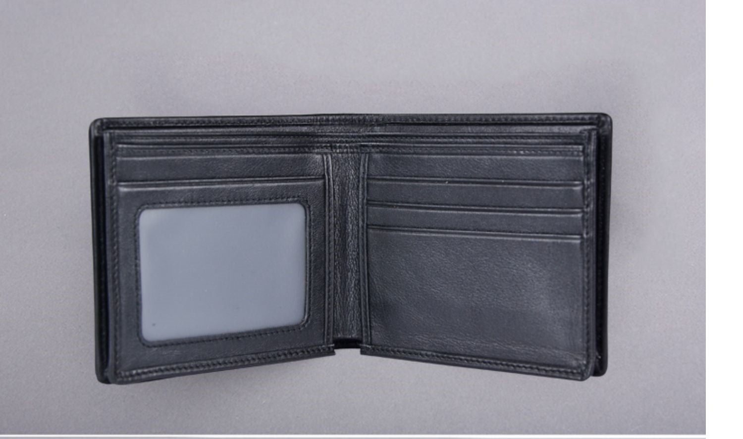 Men's Short Casual Leather Large Capacity Horizontal Wallet