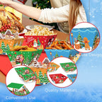 12Pcs Christmas Paper Food Tray - The Premium
